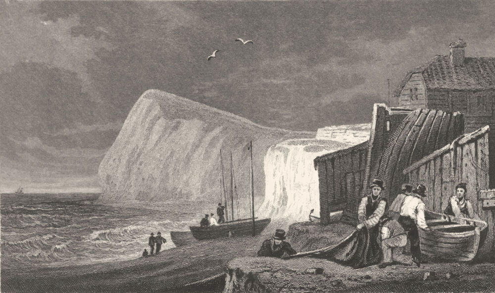 KENT. Shakespeare's Cliff, Dover. Allen 1833 old antique vintage print picture